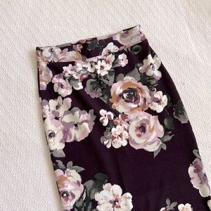 {IRIS} floral midi skirt